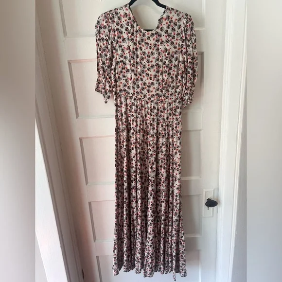 $390 retail ~ RIXO Multicolor Floral Long Sleeve Dress size xs - Picture 4 of 8